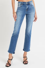 Load image into Gallery viewer, RISEN Full Size Mid Rise Ankle Straight Jeans with Pockets