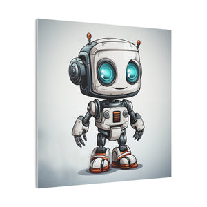 Happy Robot 2 Wall Art | Matte Canvas