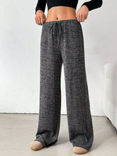 Load image into Gallery viewer, Tied Striped Wide Leg Pants