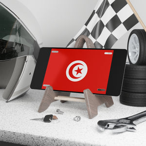 Tunisia Flag Vanity Plate