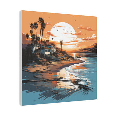 California Beach Sunset | Matte Canvas