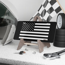 Load image into Gallery viewer, Black &amp; White American Flag Vanity Plate