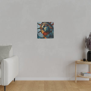 Lady Liberty 3 Wall Art | Square Matte Canvas