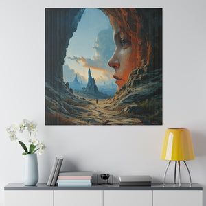 Fantasy Realm Wall Art | Square Matte Canvas