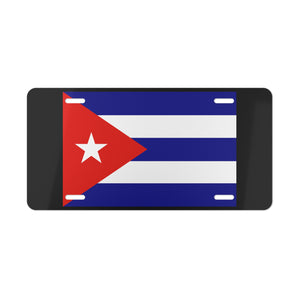 Cuba Flag Vanity Plate