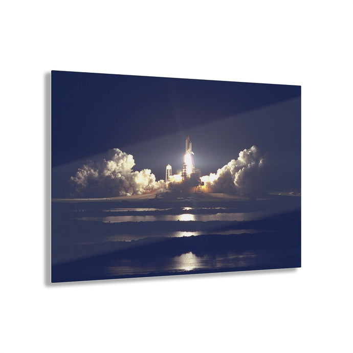 NASA Shuttle Launch from a Distance Acrylic Prints