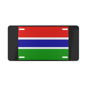 Gambia Flag Vanity Plate