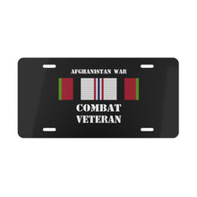 Load image into Gallery viewer, Afghanistan War Combat Veteran Vanity Plate