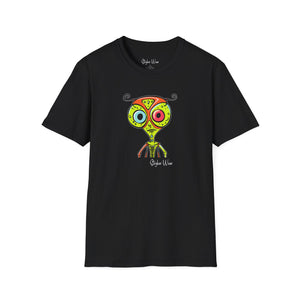 Funky Abstract Alien Sketch | Unisex Softstyle T-Shirt