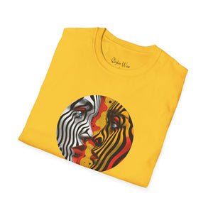 Abstract Face to Face Art | Unisex Softstyle T-Shirt