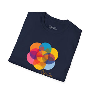 Minimalist Colorful Circles Art | Unisex Softstyle T-Shirt