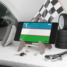 Load image into Gallery viewer, Uzbekistan Flag Vanity Plate