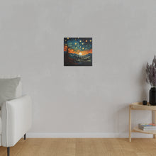 Load image into Gallery viewer, Swirling Stars Wall Art | Square Matte Canvas