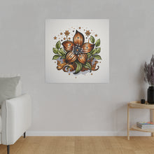 Load image into Gallery viewer, Vintage Style Flower Wall Art | Square Matte Canvas