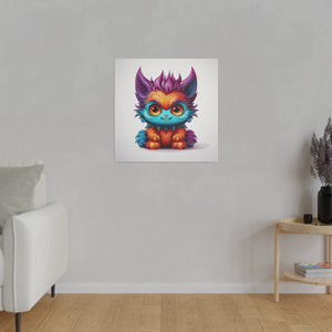 Colorful Kitty | Square Matte Canvas