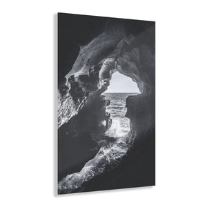 Ocean Cave Black & White Acrylic Prints