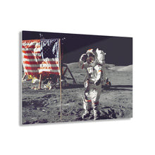 Load image into Gallery viewer, Astronaut Cernan Jump Salutes Flag on the Moon Acrylic Prints