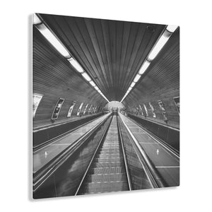 Subway Escalator Acrylic Prints