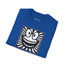 Load image into Gallery viewer, Black &amp; White Happy Pop Art | Unisex Softstyle T-Shirt