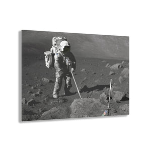 Astronaut Schmitt Covered with Lunar Dirt Acrylic Prints