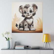 Load image into Gallery viewer, Happy Lion Cub | Matte Canvas