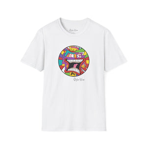 Abstract Face Pained Pop Art | Unisex Softstyle T-Shirt