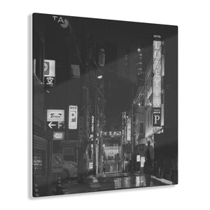 Tokyo Japan City Street Black & White Acrylic Prints