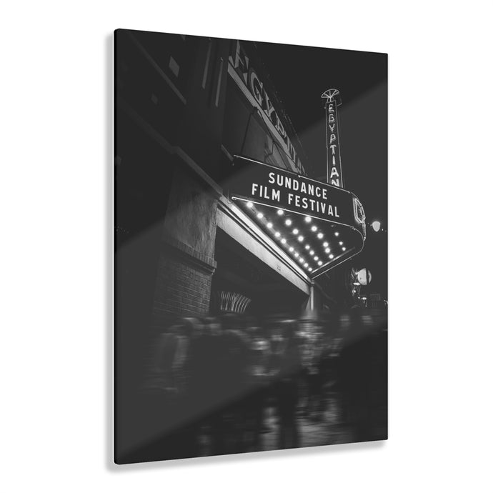 Park City Theater Black & White Acrylic Prints