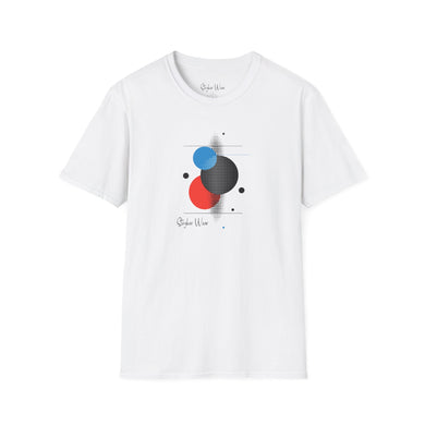 Pixels & Circle Art | Unisex Softstyle T-Shirt