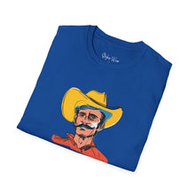 Load image into Gallery viewer, Retro Cowboy Sketch | Unisex Softstyle T-Shirt