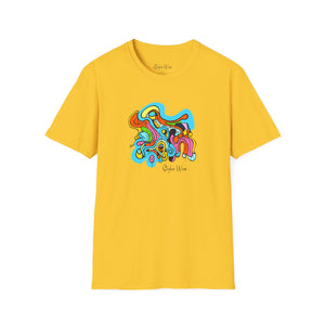 Abstract Colorful Drawing | Unisex Softstyle T-Shirt