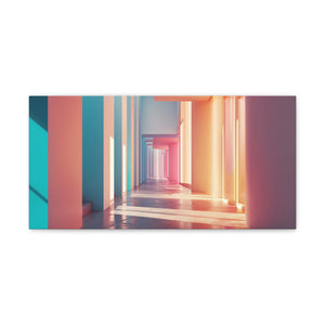 Pastel Hallways - Horizontal Canvas Gallery Wraps