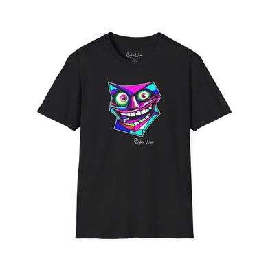 Abstract Neon Mask Pop Art | Unisex Softstyle T-Shirt