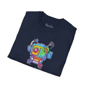 Colorful Computer Abstract Sketch | Unisex Softstyle T-Shirt