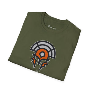 Warrior Helmet Orange | Unisex Softstyle T-Shirt