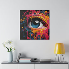 Load image into Gallery viewer, Splatter Paint Eye Wall Art | Square Matte Canvas