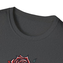 Load image into Gallery viewer, Vintage Tattoo Rose | Unisex Softstyle T-Shirt