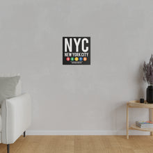 Load image into Gallery viewer, NYC Metro BKLYN Wall Art | Square Matte Canvas