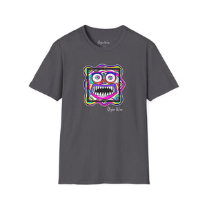 Abstract Funky Face Pop Art | Unisex Softstyle T-Shirt