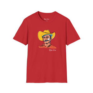 Retro Cowboy Sketch | Unisex Softstyle T-Shirt