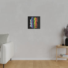 Load image into Gallery viewer, Pride! Live &amp; Love Wall Art | Black Square Matte Canvas