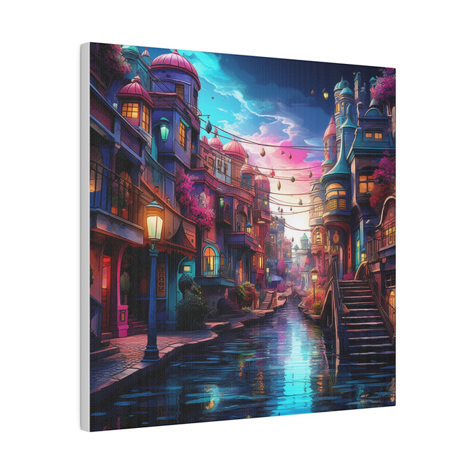 Magic Canal Street Wall Art | Matte Canvas