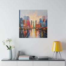 Load image into Gallery viewer, Painted City Wall Art | Square Matte Canvas