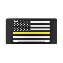 Load image into Gallery viewer, Yellow Stripe American Flag Vanity Plate