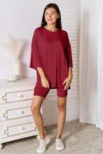 Load image into Gallery viewer, Basic Bae Full Size Soft Rayon Three-Quarter Sleeve Top and Shorts Set