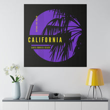Load image into Gallery viewer, California Purple &amp; Yellow Wall Art | Square Matte Canvas