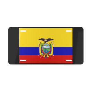 Ecuador Flag Vanity Plate