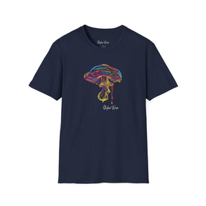 Neon Magic Mushroom | Unisex Softstyle T-Shirt