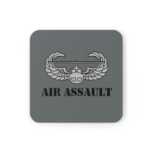 Load image into Gallery viewer, U.S. Army Air Assault Badge Corkwood Coaster Set