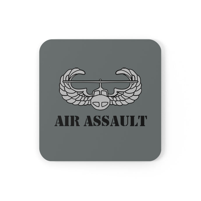 U.S. Army Air Assault Badge Corkwood Coaster Set